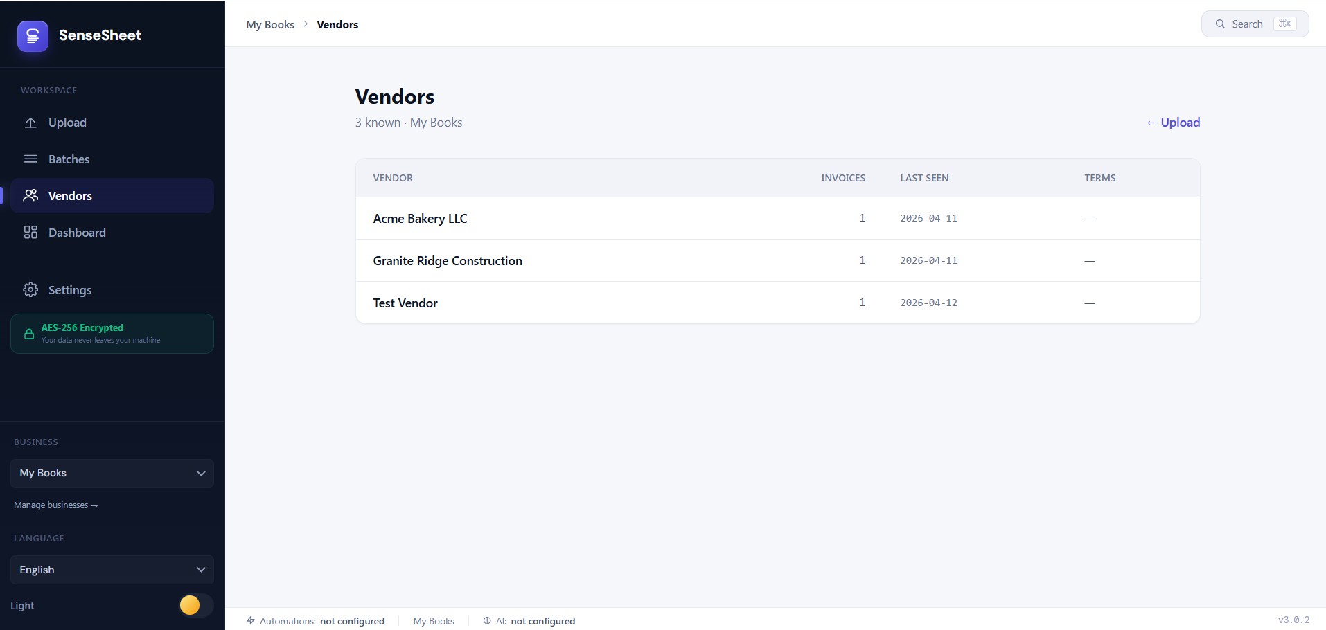 JuSenseSheet vendor memory